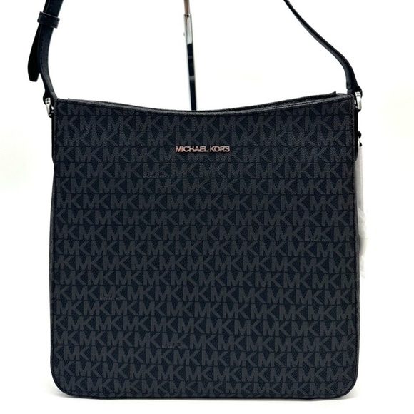 Michael Kors Large Messenger Crossbody Bag Black